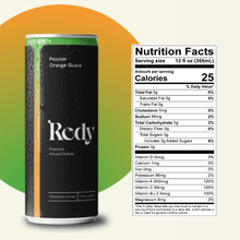 Load image into Gallery viewer, Redy Passion Orange Guava Nutrition Facts
